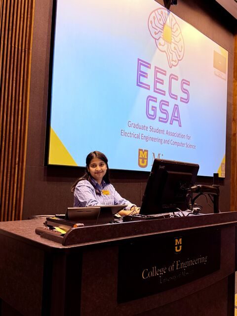 Presiding as EECS Graduate Student Association President